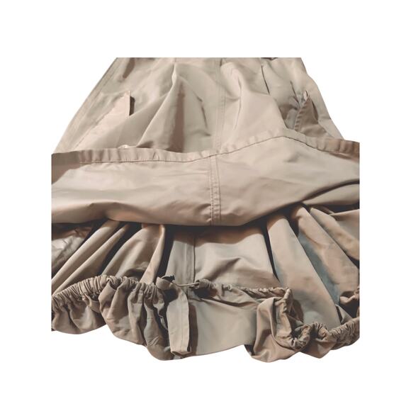 AKRIS PUNTO Mixed Media Dress Size 6 Snap Pockets Bubble Hem Utility Avant Garde - Picture 8 of 16